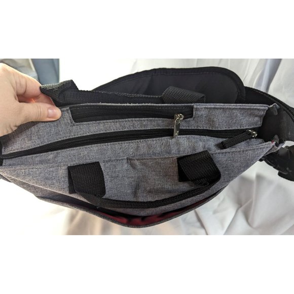 Skip Hop Messenger Diaper Bag, Duo Signature, Heather Grey - Picture 7 of 10